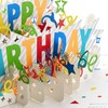 3D Laser Cut Pop Up Happy Birthday Invitation Greeting Cards
