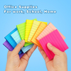 9 Bright Color 3x3 Self-Stick Notes Lined Sticky Notes Paper Memo Pad for Teacher