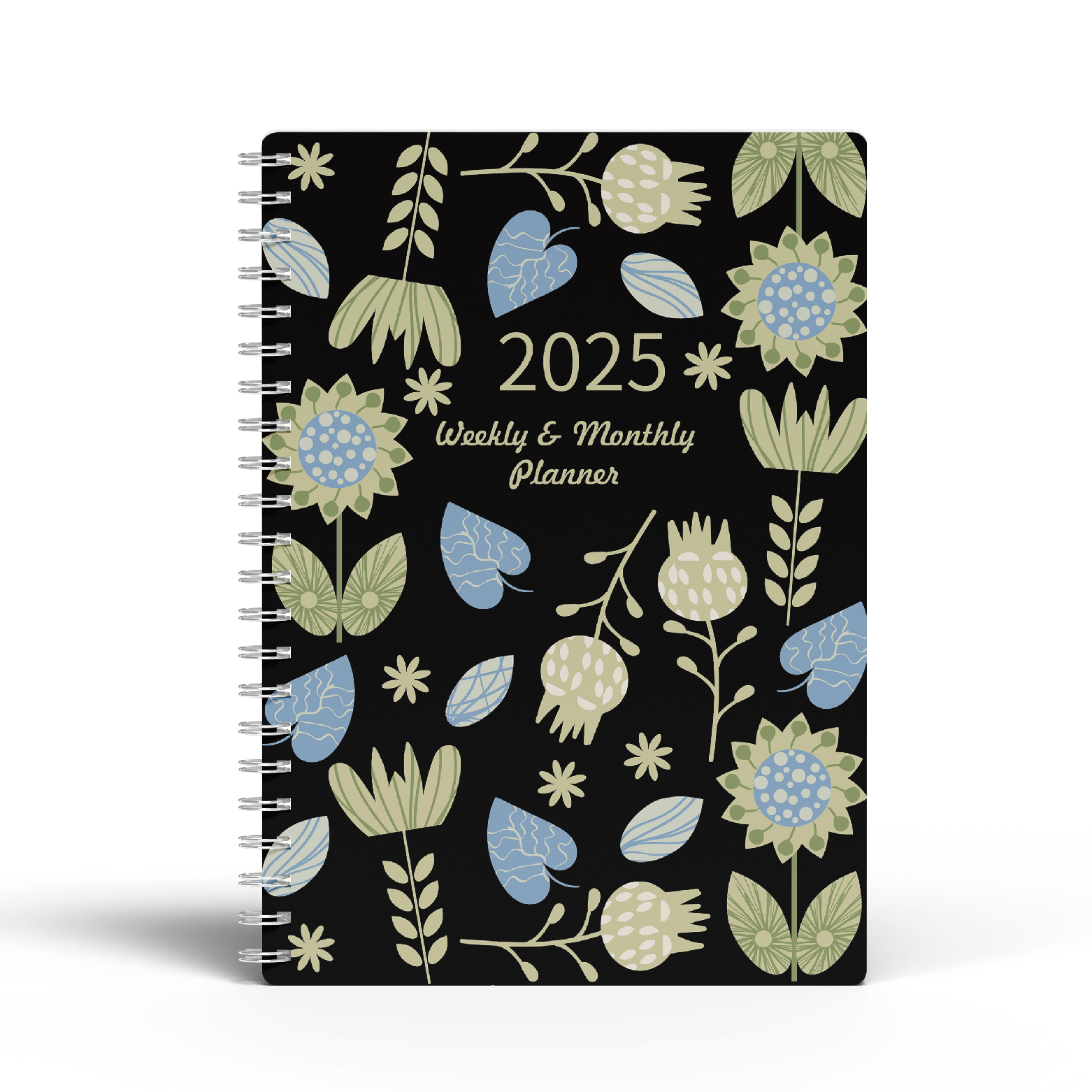 Dated Hardcover Executive Note Books And Daily Planner January 2025 - December 2025 Weekly & Monthly Notebook