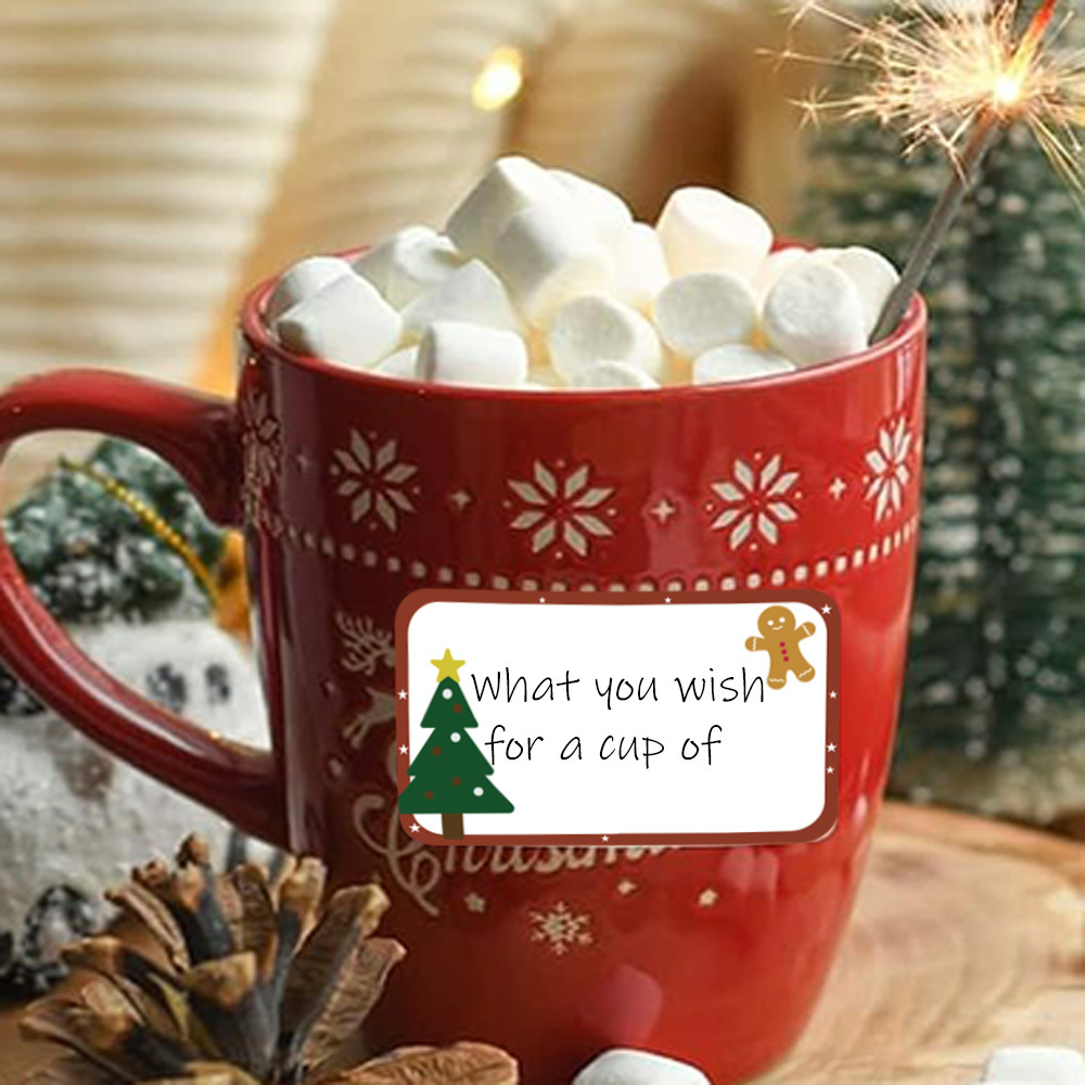 Merry Christmas Direct Thermal Labels Stickers Multi-Purpose Thermal Sticker Labels Printer for Inventory Address Name Gift Tag