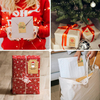 Kraft Stickers for Packaging Label Wholesale 6 Styles Brown Christmas Holiday Gift Packaging Sticker Label
