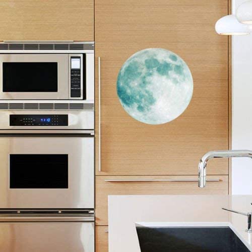 Removable Glow in The Dark Wall Ceiling Moon Stickers Luminous Decal Stickers