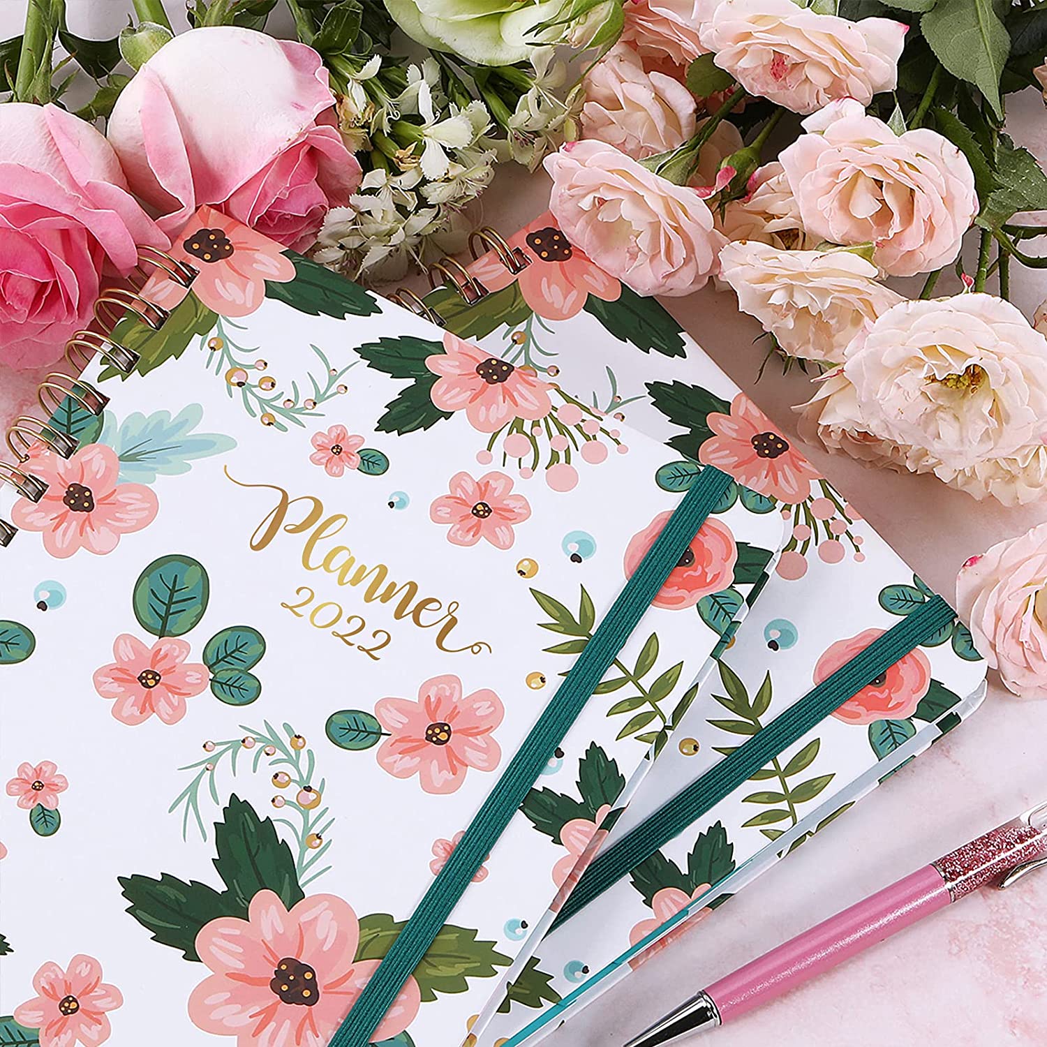 2022 Weekly Monthly Planner Flexible Hardcover Notebook