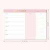 Gold Stamping Weekly Planner Inserts Memo Pad with Tear Off To Do List Custom Checklist Note