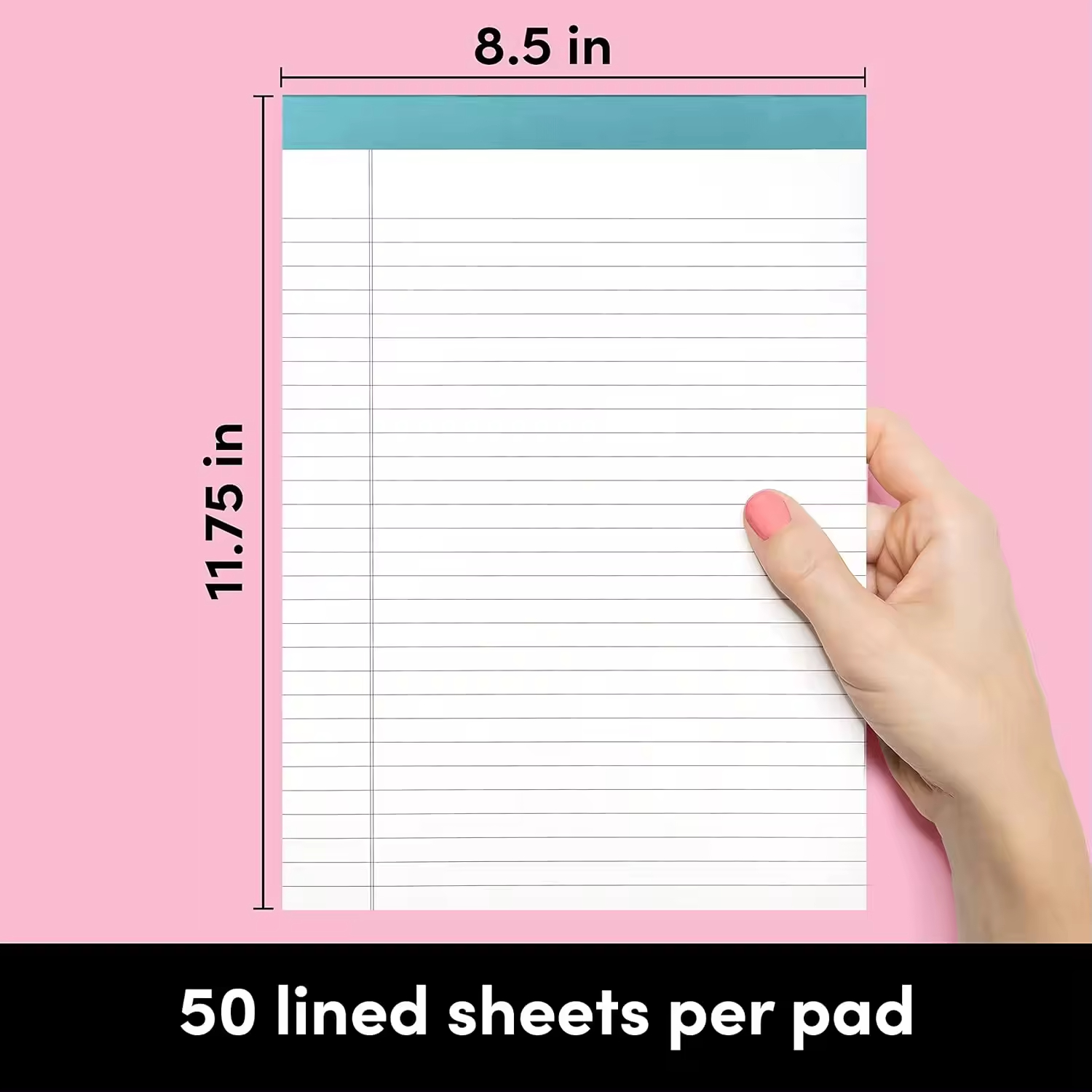 6 Pack Lined Legal Pads Wide/Legal Ruled Note Pads