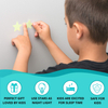Glow in The Dark Stars Circles 3d Wall Stickers with Crescent Moon Realistic Moon