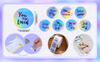 1.5 Inch Waterproof Laser Inspirational Motivational Quote Stickers Encouraging Stickers