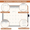 2025-2027 3 Year Monthly Pocket Calendar 6.4x3.8 2025-2027 Pocket Planner for Purse Inner Pocket Included