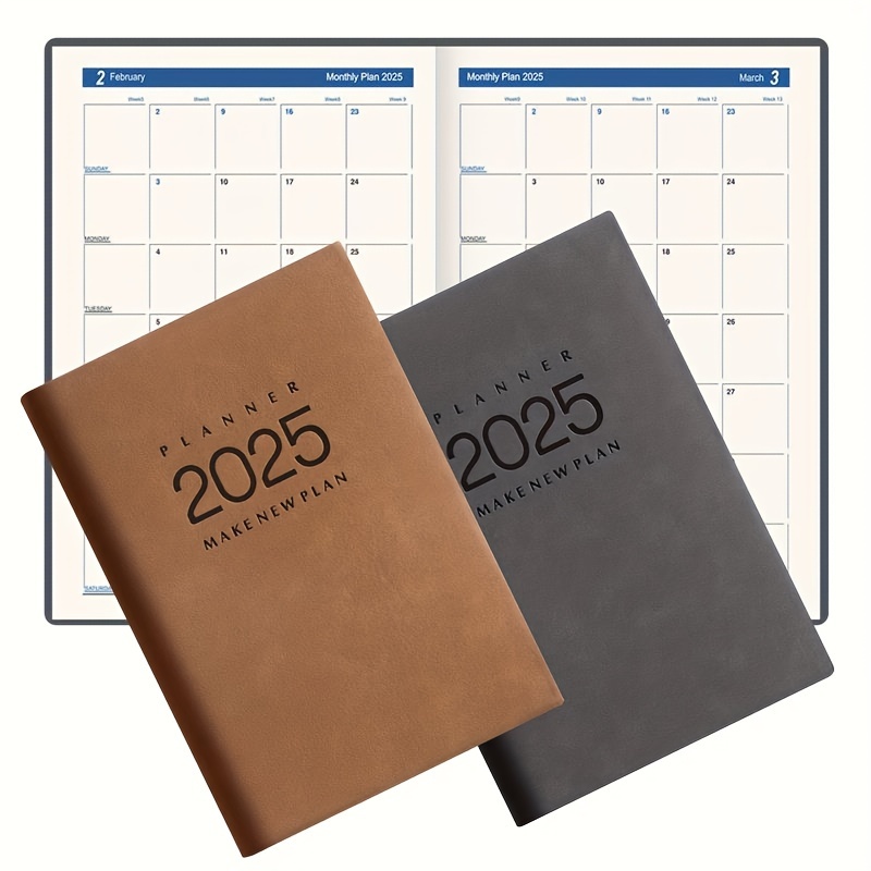 2025 365-Day Efficiency Organizer, Business Productivity Diary with Monthly & Weekly Planning, Self-Discipline Tracker