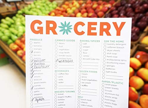 Daily planners Magnetic Grocery Shopping To Do List Pad Weekly Planning Food Organizer Fridge Magnet Planner 