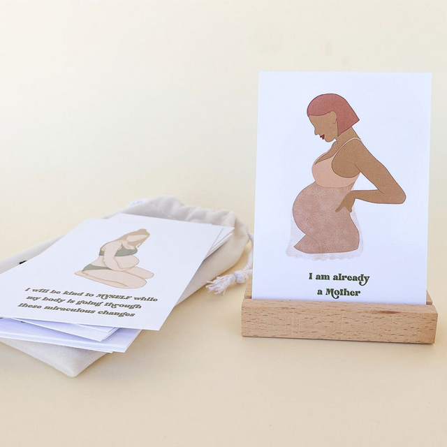 Positive Affirmation Cards To Support New Mom Custom Pregnancy Affirmation Cards for Women