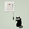 Hungry Cat See The Fish Funny Switch Board Socket Stickers