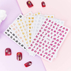 Custom Design Trending Adhesive Stickers Letter Nail Sticker Art Luxury Old English Alphabet for Women Girls Home Nail Decoration
