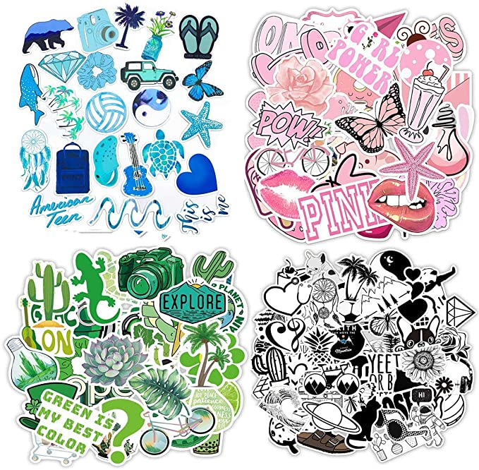 Custom Vinyl Stickers & Decals for Water Bottles Cute Funny Waterproof Trendy Sticker Teens Girls Women Computer Laptop