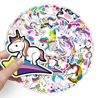 Decorative Unicorn Kawaii Stickers for Kids Phone Computer Laptop Water Bottles Skateboard Guitar Bike Luggage Custom Sticker