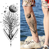 Black Temporary Tattoo Sticker Waterproof Body Arm Sticker