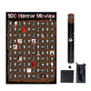 Top 100 Horror Movies Scratch Off Poster Must See Movie Challenge
