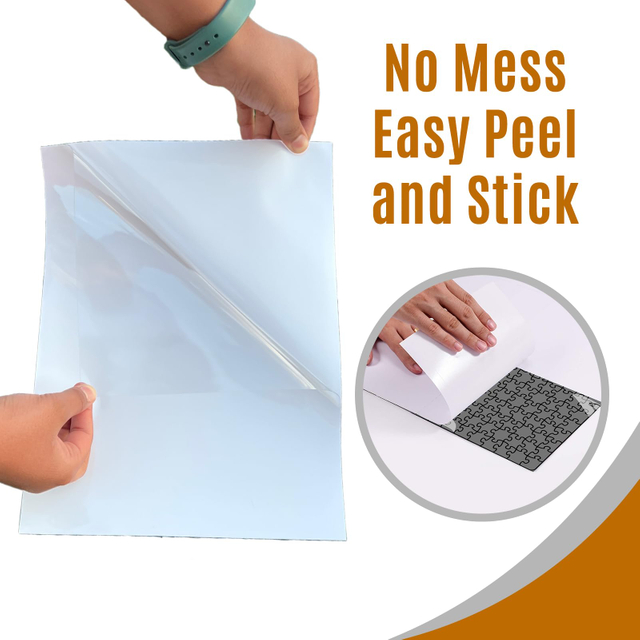 Jigsaw Puzzle Saver Peel Stick Glue Mat Sticks Sheets Clear with Strong Adhesive Puzzle Saver Sheets