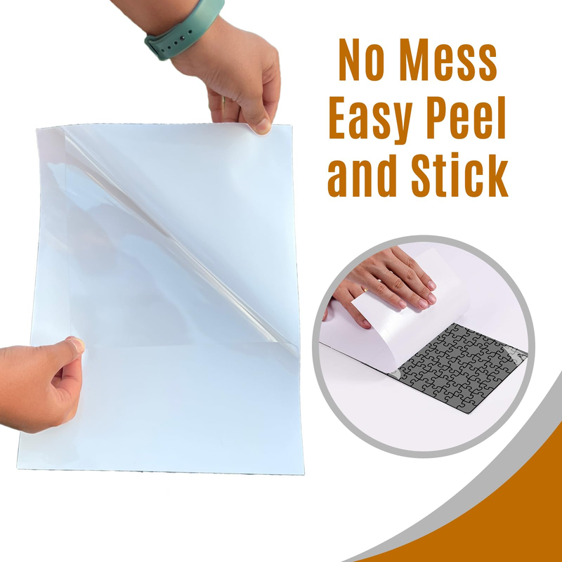 Jigsaw Puzzle Saver Peel Stick Glue Mat Sticks Sheets Clear with Strong Adhesive Puzzle Saver Sheets