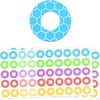 Custom Hole Reinforcement Stickers with Multiple Design Hole Protectors Colorful Circle Labels for Loose-Leaf Paper Sheets