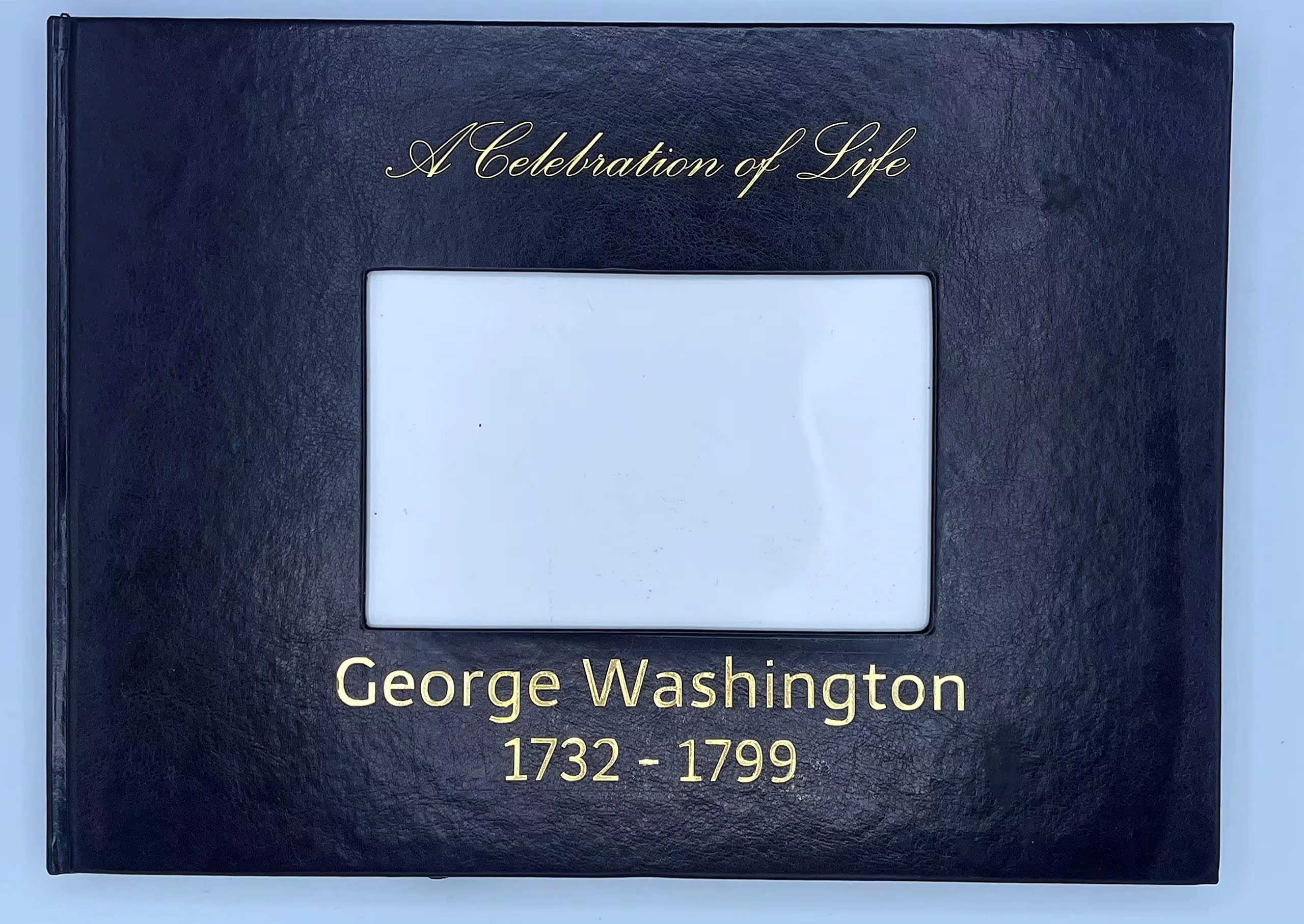 Funeral Guest Memorial Service Celebration of Life Leather Hardcover Funeral Guest Book