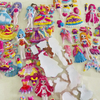 Adorable 3D Cartoon Dress-Up Girl Puffy Stickers for Toddlers, Bulk Sticker Sheets DIY Decorative Stickers for Kids' Rooms