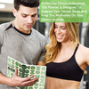 Spiral-Bound Laminated Cover A5 Spiral-Bound Fitness Planner Workout Journal Wellness Journal Notebook for Tracking Fitness