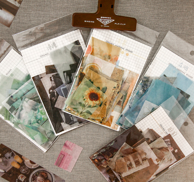 Nordic Style Artsy Collage Stickers Scrapbooking Bullet Journal