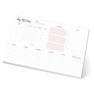 Weekly Planner Sticky Personalized Notepad 10" X 6"