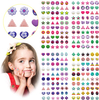 3D Earrings Gems Stickers for Earring Nail Sticker Sheet
