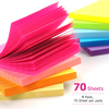 9 Bright Color 3x3 Self-Stick Notes Lined Sticky Notes Paper Memo Pad for Teacher