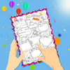Kid DIY Coloring Big Write-and-Read Learning Posters Read All About Me Fill in Posters For Elementary Classroom School Supplies