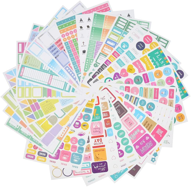 Planner Stickers Weekly Daily Stickers Monthly Tabs for DIY Calendar Work Planning Budget