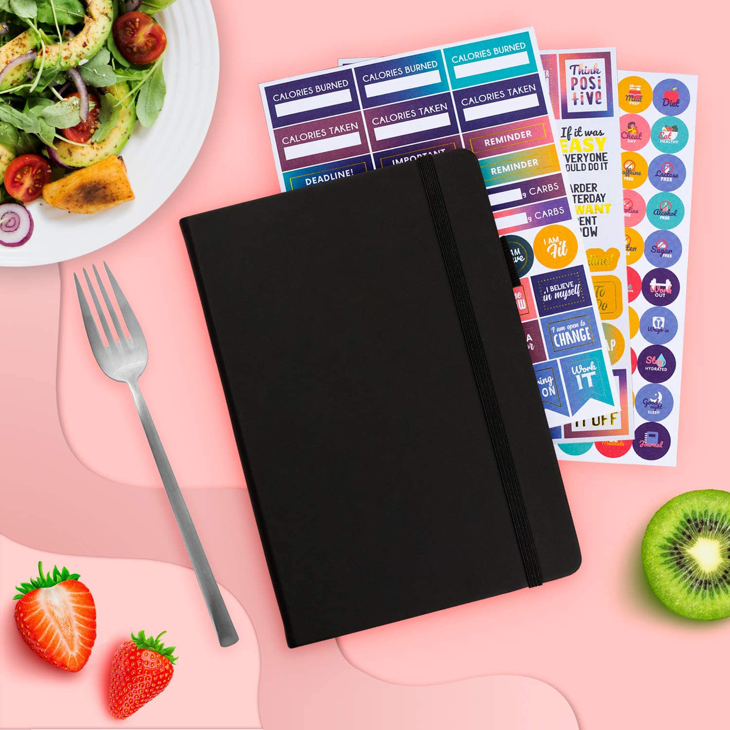2022 Weekly Daily Health And Wellness Log Meal Planner for Calorie Counting Notebook