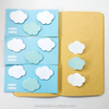 Cute Clouds Shape Mini Memo Pad Stationery Sticky Notes