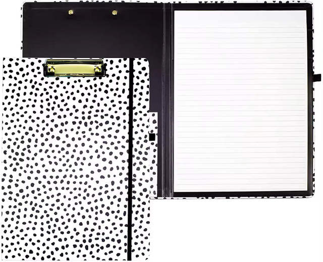 Folio with Refillable Lined Notepad And Interior Storage Pocket
