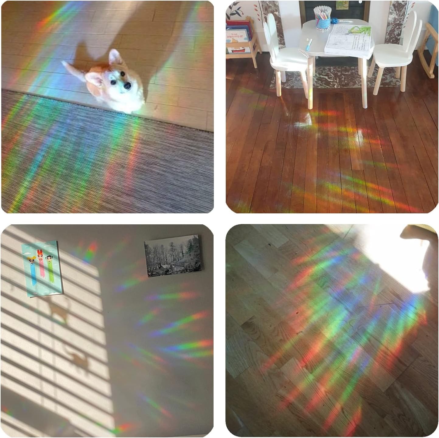 Vinyl Sticker Window Decal Custom Rainbow Sun Catcher Wall Stickers Window Cling Anti-Collision