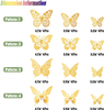 3D Metallic Butterfly Wall Decor 3d Butterfly Removable Wall Stickers