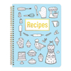 Spiral Cute Family Recipe Blank Binder Books To Write in Your Own Recipes Cookbook Recipe Journal Notebook