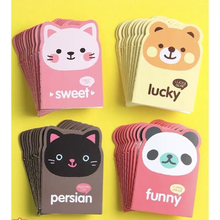 2024 New Children Gifts Funny Animal Prints Cute Mini Notebook with Paper Cover
