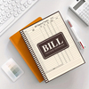 Monthly Spiral-Bound Notebook - Bill Tracker & Budget Planner with Payment Checklist for Adults