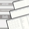Jan - Dec 2025 Weekly Monthly Pocket Planner Calendar with Pen Loop, Back Pocket & Elastic Closure