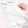 A4 Size To Do List Notepad Daily Task Planner with Checklist 52 Sheets Tear Off Note Pad with Calendar
