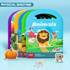 Reusable Waterproof Easy To Clean Jelly Stickers Book for Kids, Cartoon Themed Easy Peel & Stick for Early Learning