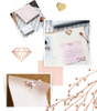 New Design Rose Gold Foil Stamping Custom Cute Sticky Note Set And Custom Sticky Notes Pads