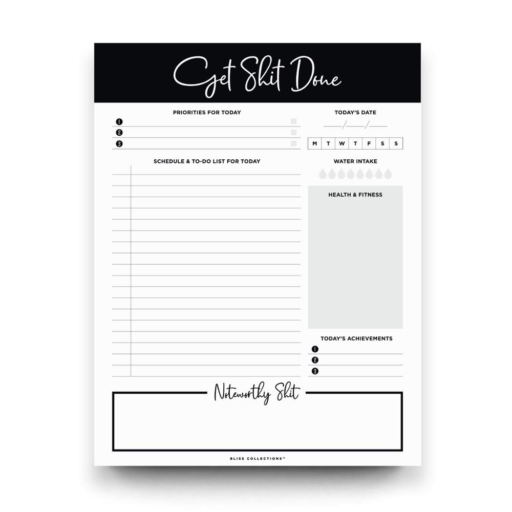 Wholesale 6\'\'*9\'\' /8\'\'*11\'\' Memo Note Pads Custom Logo Printed To Do List Planner Notepad With Magnetic