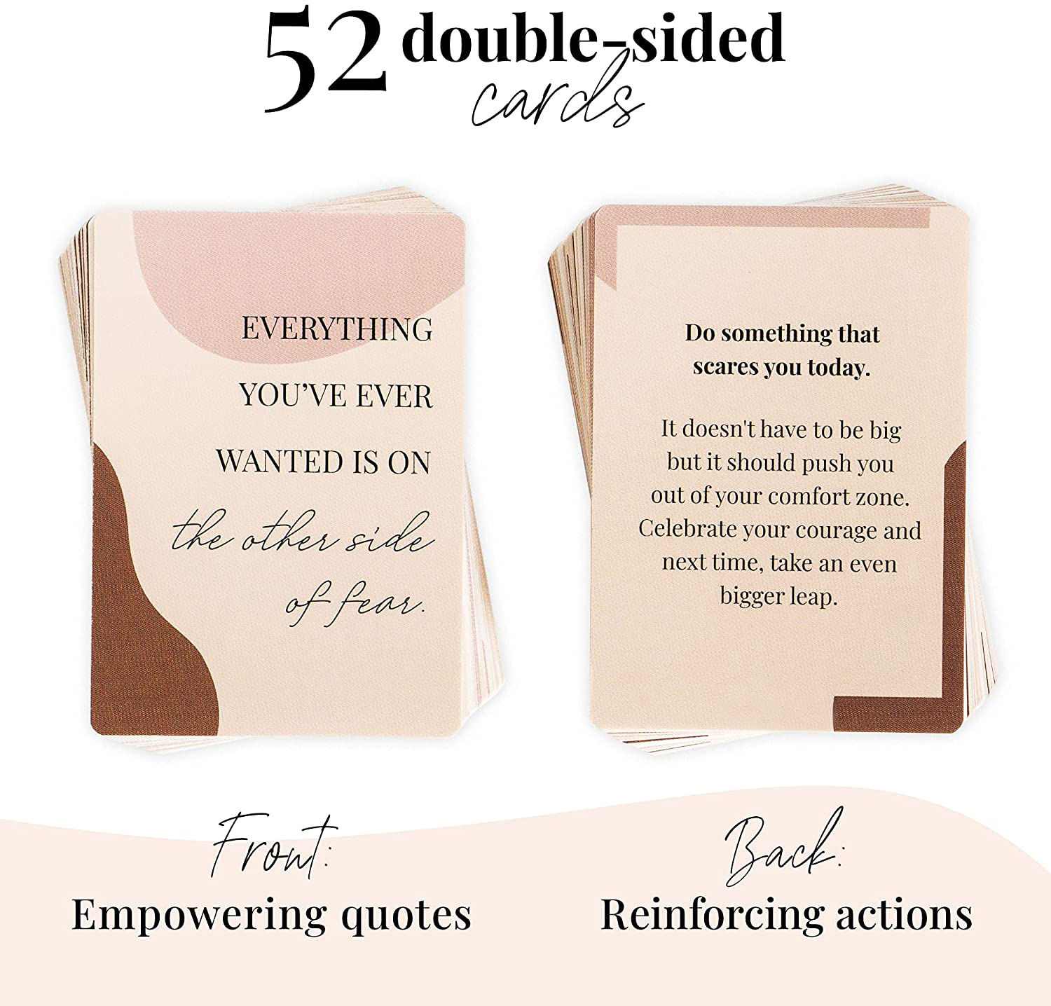 52 Inspirational Motivational Positive Affirmation Cards with Empowering Actions Positive Mindfulnes Affirmation Cards for Woman