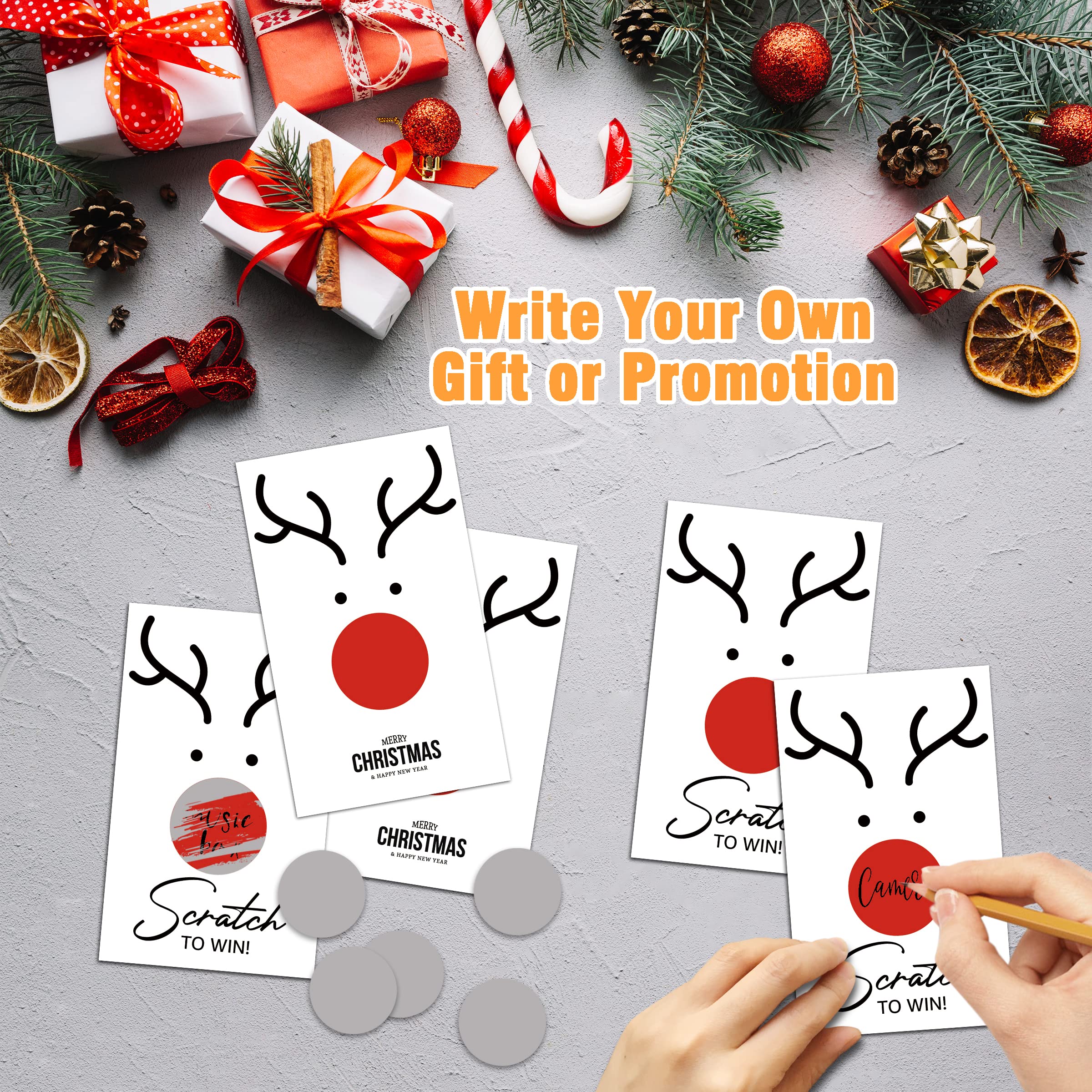 Christmas Scratch Off Game Cards, Christmas Party Scratch Games Merry Xmas Party Supplies
