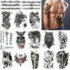 Long Lasting Custom Design Temporary Sleeves Adult Fake Tattoo Male Fashion Stickers Body Art Shoulder Chest Arm Leg Back