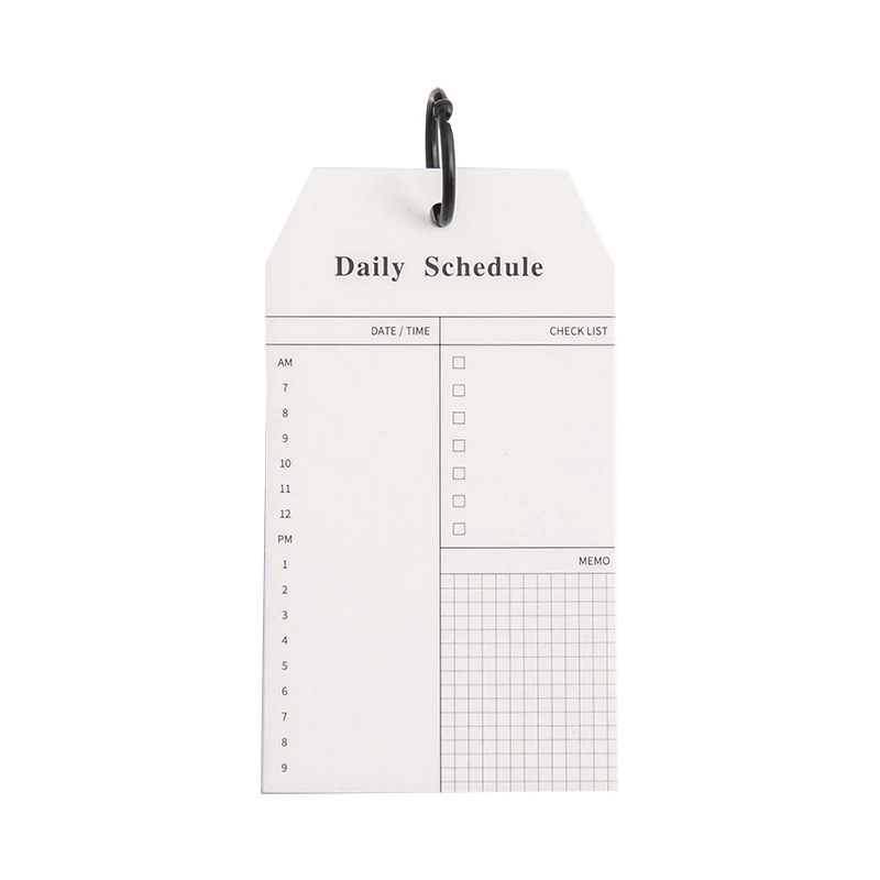 Daily Schedule Pocket Chart Memo Pad Custom To Do List Notepads Schedule Planner Office School Supplies Stationery